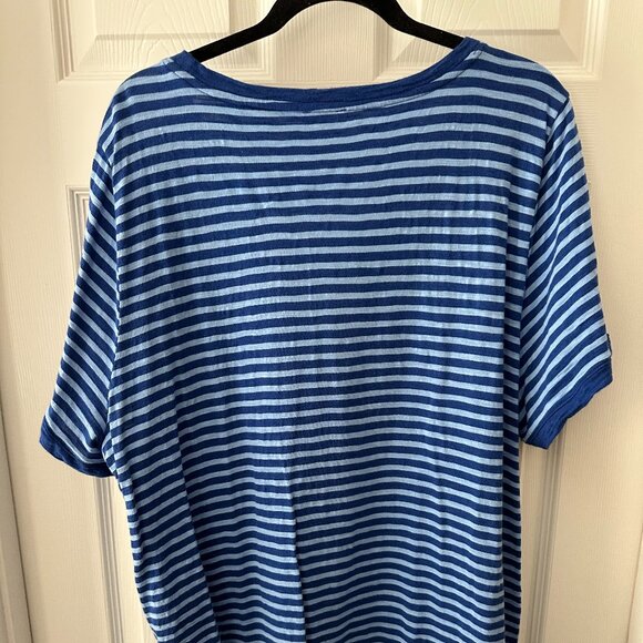 Talbots Plus Size 3X Blue Tee - Picture 6 of 7